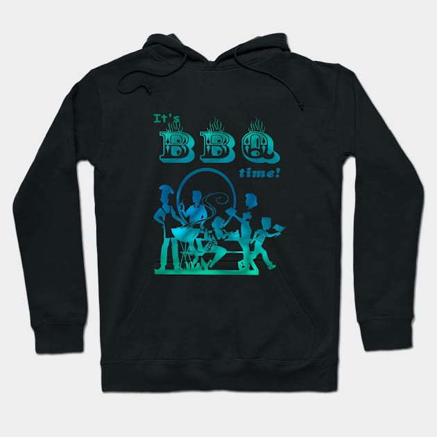 barbecue time Hoodie by karinaart